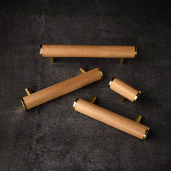 Steam Beech Wood Cabinet Door Handle Pull by REHMAN CRAFT