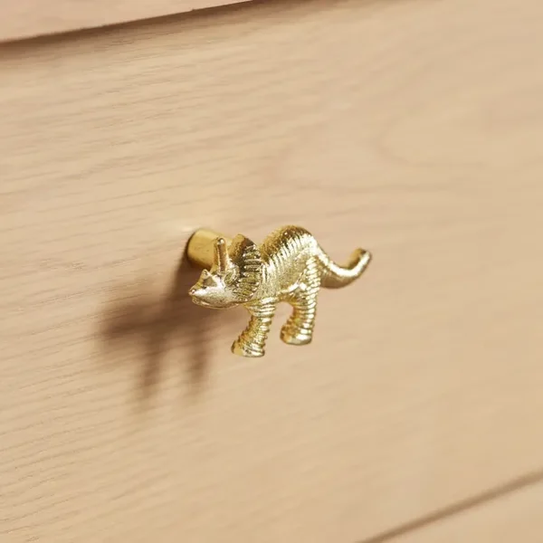 Solid Brass Rhino Cabinet Knob by REHMAN CRAFT