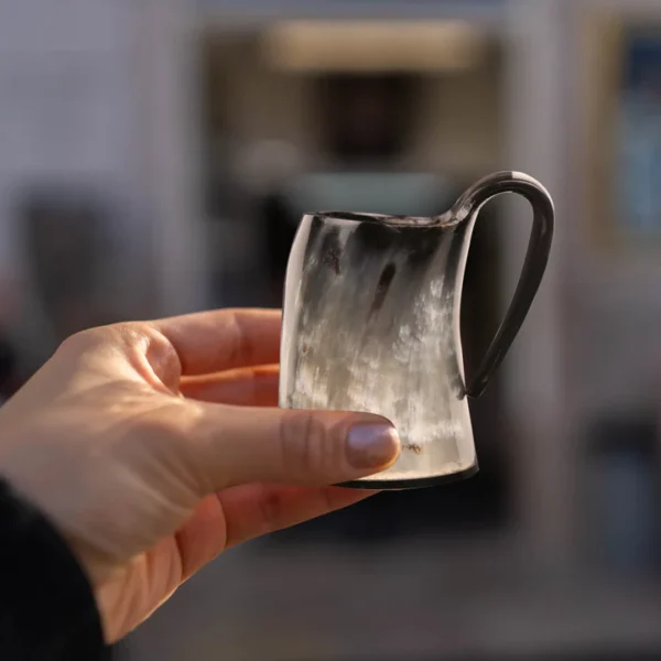 Horn Whiskey Mugs - Holds Up to 6.5 Oz, Small REHMAN CRAFT