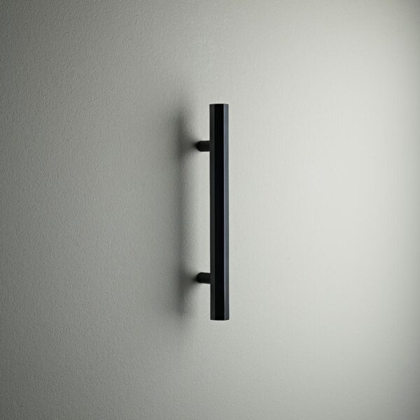 Matt Black Brass Wardrobe Handle by REHMAN CRAFT