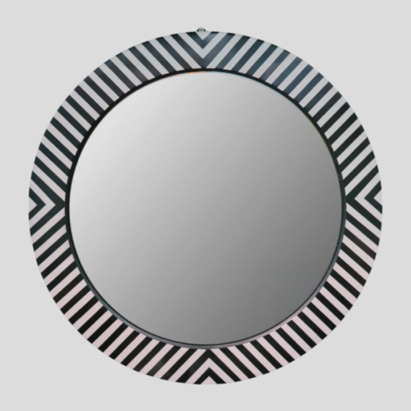 Resin Inlay Chevron Wall Mirror 24″ Inch by REHMAN CRAFT