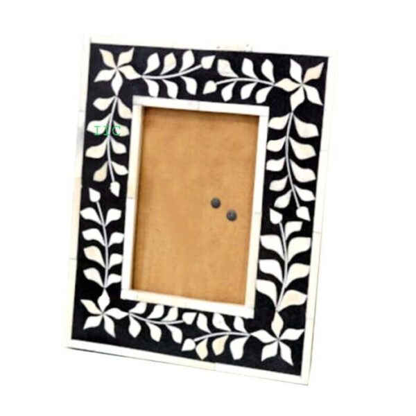Handmade Customized Bone Inlay Floral Pattern Photo Frame 4×6 by REHMAN CRAFT