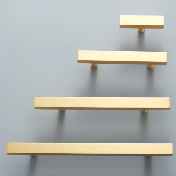 Solid Brass Square Cabinet Drawer Handles by REHMAN CRAFT