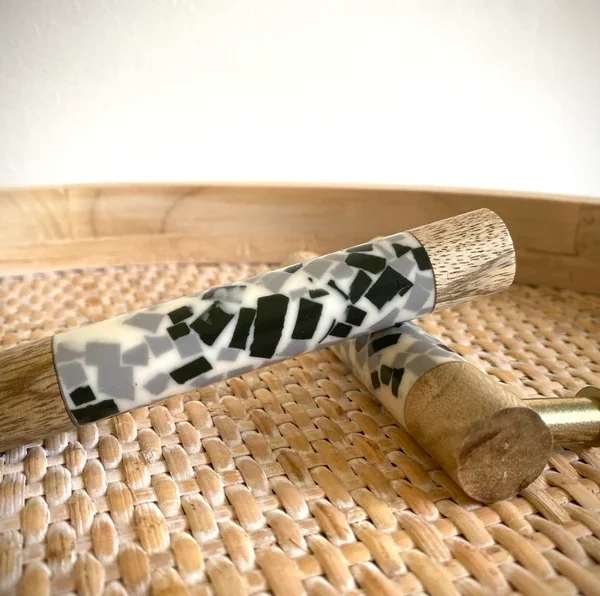 Terrazzo Mango Wood Cabinet Handle, Cabinet Handle, by REHMAN CRAFT