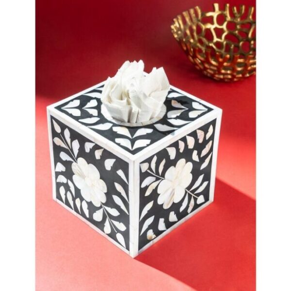 Mother of Pearl Decorative Tissue Box by REHMAN CRAFT