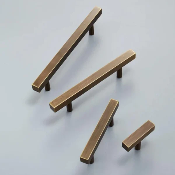 Solid Antique Brass Cabinet Pull Handle by REHMAN CRAFT