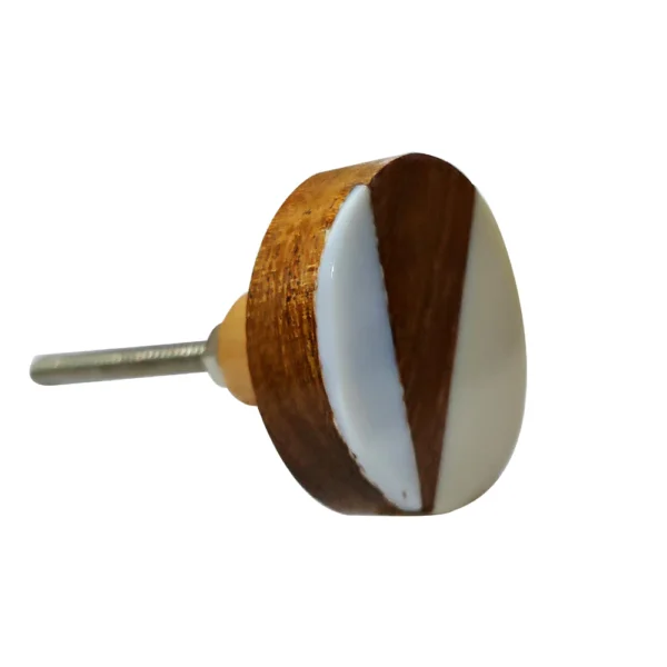 Wooden Mother of Pearl knob by REHMAN CRAFT
