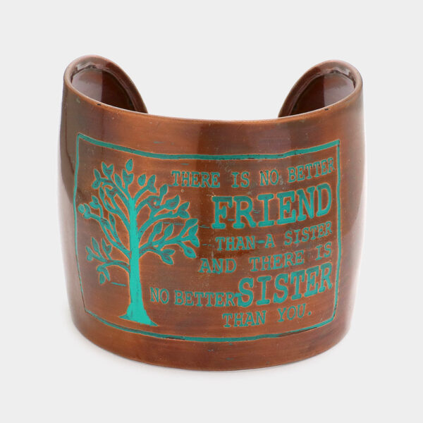 There is no better friend.. tree of life _ hand made metal cuff bracelet by REHMAN CRAFT